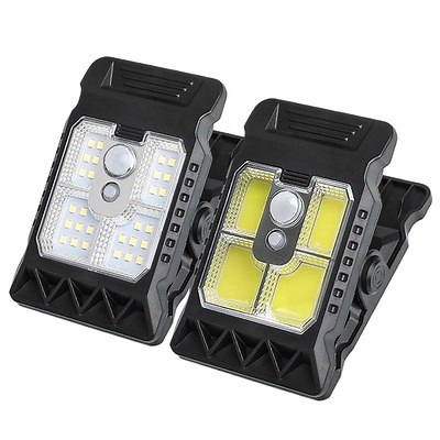 Clip on Solar Clamp Lights LEDs Motion Sensor Lights Waterproof Outdoor Garden | eBay