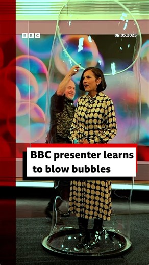 This week was International Bubble Blowing Day! So BBC South Today's Anjana Gadgil learnt not just how to blow a bubble but how to hold on to one from the very best - Master Bubbleologist Damian Jay! #blowingbubbles | BBC Dorset