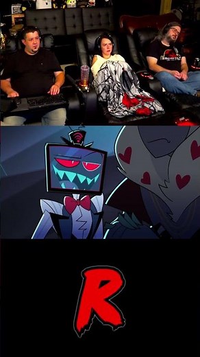Vox tells Val to Stay Back - HAZBIN HOTEL - 2x5 | RENEGADES REACT #hazbinhotel #vivziepop #shorts