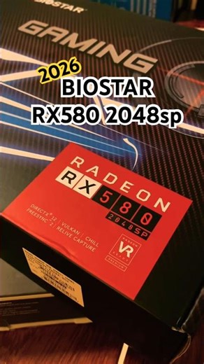 BIOSTAR RX580 2048sp EM 2026 - PLACA DE VÍDEO VAI AGUENTAR GAMES ESSE ANO? #rx580 #placadevídeo