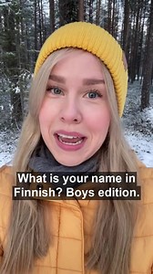 What would your name be if you were Finnish? Boys edition!🇫🇮 Check out my video from last week for the girls edition👧 These boys’ names may sound a bit different in English compared to Finnish 🗣 Here are a few examples: Peter ➡️ Petri Jack ➡️ Jaakko Henry ➡️ Henri Walter ➡️ Valtteri Michael ➡️ Mikael or Mila Matthew ➡️ Matti Is your name on this list? What would your Finnish name be?🌎 Let me know in the comments ⬇️ Ready to learn conversational Finnish? Join my Finnish class at the link bel
