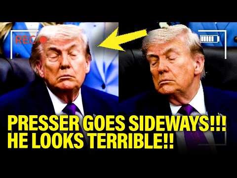 Trump LOOKS SICK as PRESSER ABRUPTLY GOES SIDEWAYS!!!