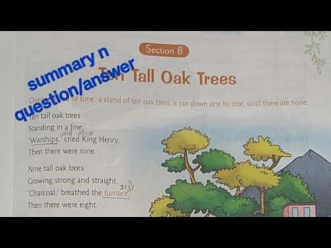 vi "Ten Tall Oak Trees" # poem # summary # question/answers # Viva Real English # best # trending