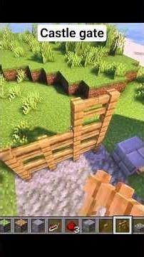 castle gate✅ instead build this ✅#minecraft #music. i am quitting YouTube!