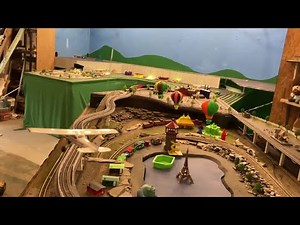 HO Plane Flying Around Entire Layout! Never Been Done