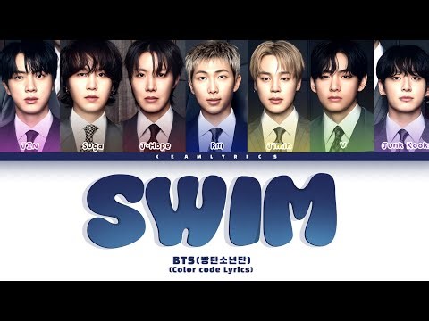 BTS (방탄소년단) ' SWIM ' ( Color code Lyrics )