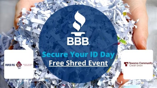 BBB holding free Secure Your ID Shred Day