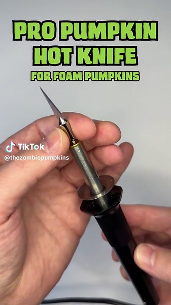 Foam pumpkin carving just got a whole lot smoother — like slicing through butter with a hot knife. 🔪 No more wrestling with dull tools or messy stencils — just clean cuts and spooky vibes. I carved up this artificial craft pumpkin (from Michaels) using my go-to combo: the Pro Hot Knife and Stick & Carve Transfer Paper. Chucky didn’t stand a chance. You can grab these carving essentials at shop.zombiepumpkins.com (link in bio) #PumpkinCarving #HotKnife #SticknCarve #ZombiePumpkins