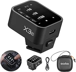 Godox X3 X3C X3-C TTL Wireless Flash Trigger for Canon Camera, OLED Touchscreen Flash Transmitter,Built-in Lithium Battery Support Quick Charge(Godox X2T-C/Xpro-c/XProII-C Upgrade Version)