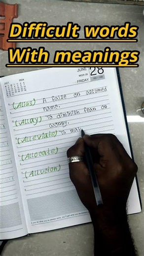 Learn Difficult English Words With Meanings | Alias, Allay, Alley Explained #englishshorts