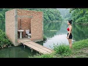 TIMELAPSE - Build a Toilet and Bathroom in the Forest | DIY from Start to Finish