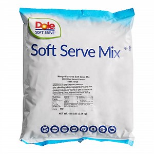 DOLE SOFT SERVE Mango Soft Serve Mix 4.5 lb. - 4/Case