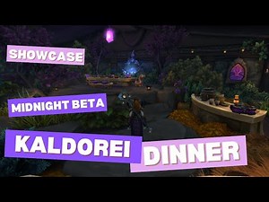 Wow Midnight Beta Housing Showcase - Kaldorei Dinner Party