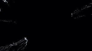 Snow blowing transition reveal on alpha background in 4K