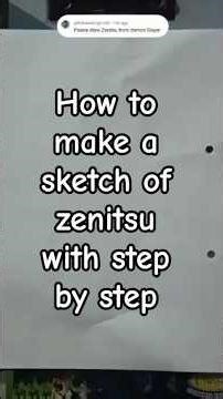 Sketch of Zenitsu 😱😰 #youtubeshorts #art #ytshorts #drawing #sketch #gridart #trending #viralvideos