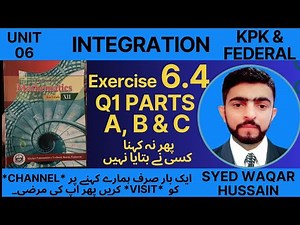 EX 6.4 Q1 A, B & C 12th Math FBISE & KPK Sir Waqar Hussain