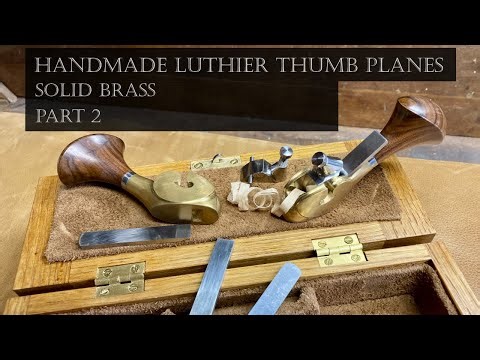 Solid brass, handmade luthier thumb planes - for guitar, violin making - part 2