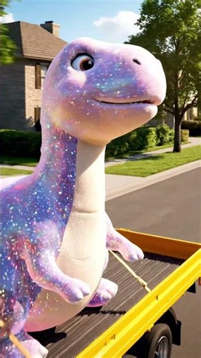 Cute Pug’s Summer Fun with a Rainbow Dino Float! #dogvideos #doglife #dogshorts #viral