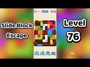 Slide Block Escape Level 76 Walkthrough 🧩 | Go Answer