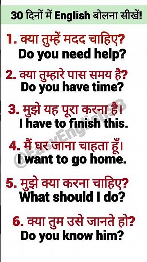 Daily Use English Sentences | Spoken English Practice | English Speaking Practice.