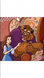 Beauty And The Beast, After He Was Attacked By Wolves & Belle Helped Him. #beautyandthebeast #disney