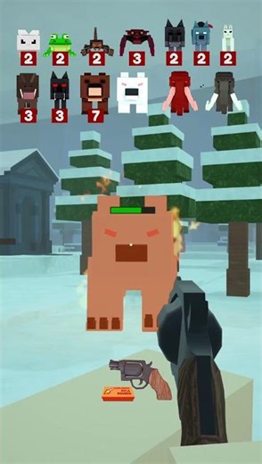 Explosive Revolver vs All Animals 💥 Damage Test