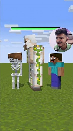 Which Minecraft mob can defeat the Golem? 🔥 #minecraft #shorts