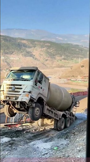 The process of transporting concrete trucks
