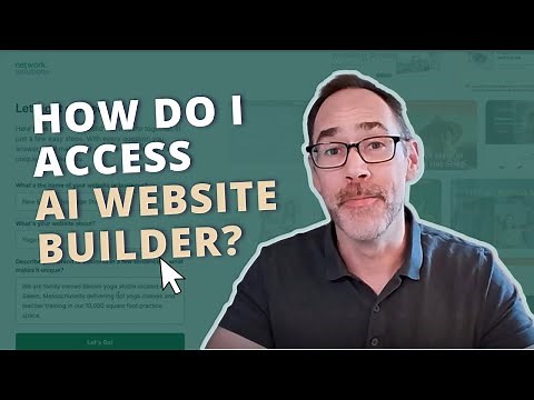 How to access the Network Solutions AI Website Builder