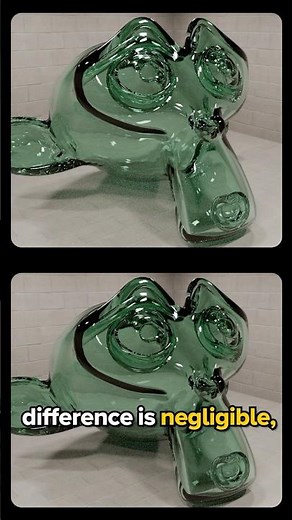 Simple hack for faster caustics in Blender #b3d