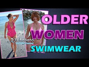 Older Women In Swimsuits | Old Woman Bikini Set | Attractive Mature Women 60 + On The Beach