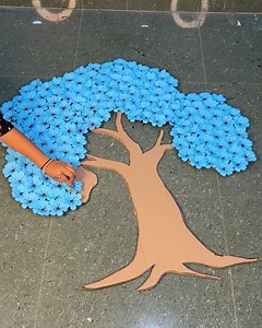 DIY big paper tree idea _ Amazing craft #tree #papercraft #fun | Deep's CRAFT