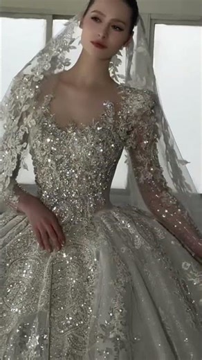 USA UK Exclusive Crystal Embellished Wedding Dress 2026 Collection#shorts #shortvideo #shortfeed