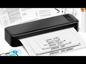 Inkless & Portable: Wireless Thermal Printer for Travel & Home – Print US Letter & A4 Anywhere