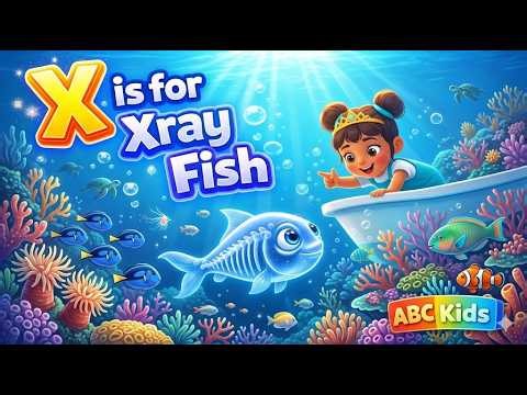 X Is for X-Ray Fish 🐟 | Learn Letter X with Fun ABC Animals for Kids