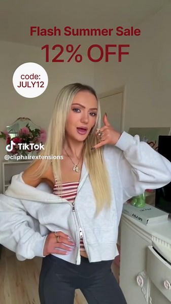 Flash Sale: 12% Off Highlighted Hair Extensions