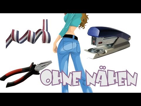 JEANS Hose enger machen in 5 min OHNE NÄHEN HOW TO EASILY DOWNSIZE WAIST OF JEANS no elastic, glue