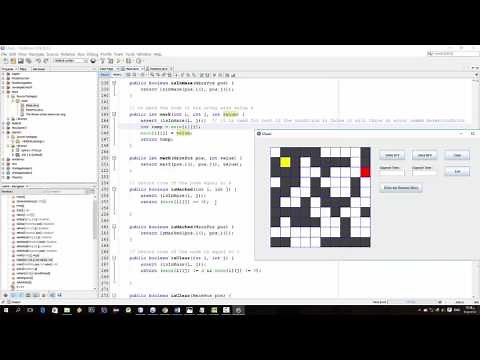 Maze Solving DFS And BFS Java (Ahmed) (Arabic)