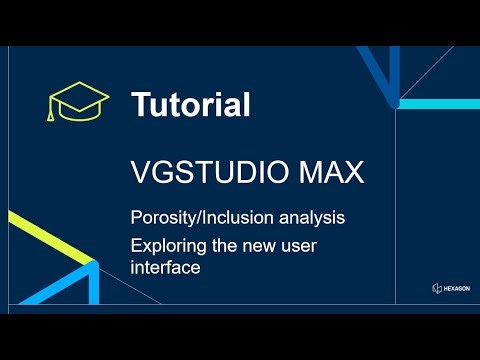 Porosity/inclusion analysis - Exploring the new user interface