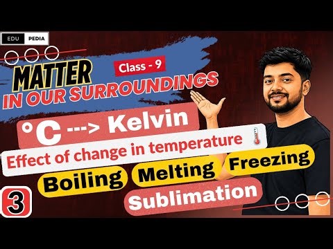 Temperature Conversion Trick ⚡ Celsius ↔ Kelvin + Melting, Boiling, Sublimation #education #science
