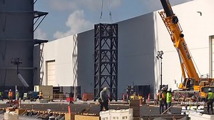 57K views · 626 reactions | This afternoon at Starbase, crews lifted the first tower crane section into place. Once the crane is assembled, construction on the GigaBay will start to ramp up! Follow along on our 24/7 livestream, Starbase Live, linked in the comments below.  | NASASpaceflight.com | Facebook