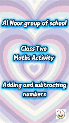 math activity # subtracting adding number #Al-Noor kids campus