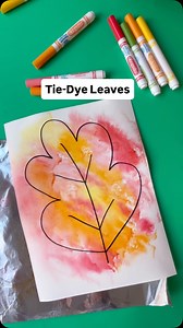 12K views · 603 reactions |  Tie-Dye Leaves: https://www.friendsartlab.com/marker-and-foil-prints-fall-art-activity/ | Friends Art Lab | Facebook