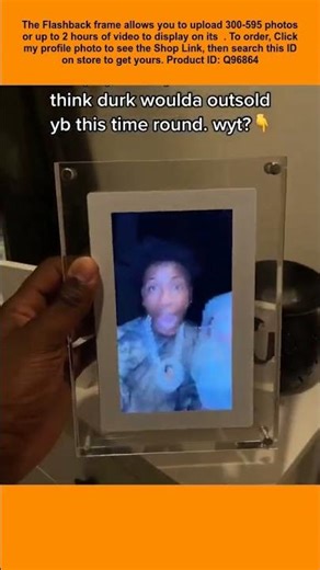 This is a digital picture frame that allows you to display videos on it.