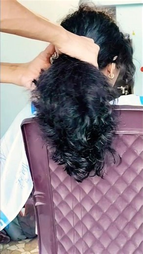 Curly Hair Girl Hairplay and Haircutting Preparation #curlyhair #hairplay #haircare #shorts