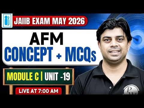 JAIIB 2026 | JAIIB AFM Module C | Unit 20 Important MCQs | JAIIB AFM | by Akhilesh Sir