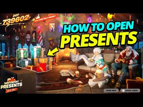 How to EASILY Open Winterfest Presents in Fortnite Winterfest 2025!!! (FREE SKINS & REWARDS)