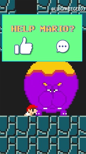 HURRY UP! Help Tiny Mario Win This Challenge. #supermario #mario #supermariobros #mariobros #shorts