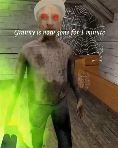 Angry red eyes Grandpa with Shotgun got freezed #asgrandpagaming #grannyvsgrannygame