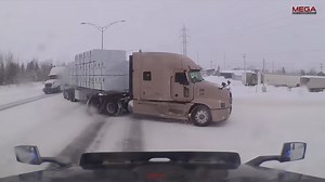 Watch how a simple snow slide becomes a rollover in seconds